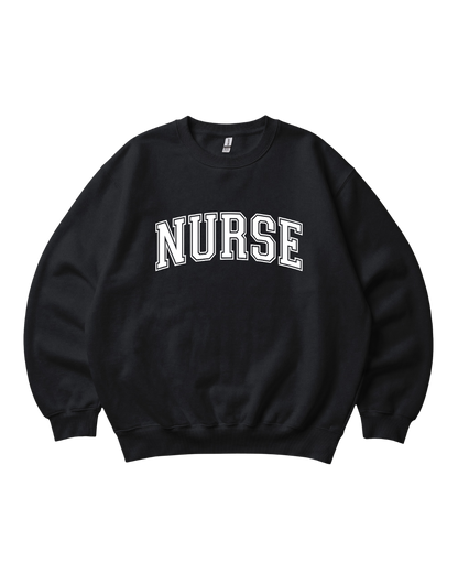 Nurse College Font Crewneck Sweatshirt Unisex