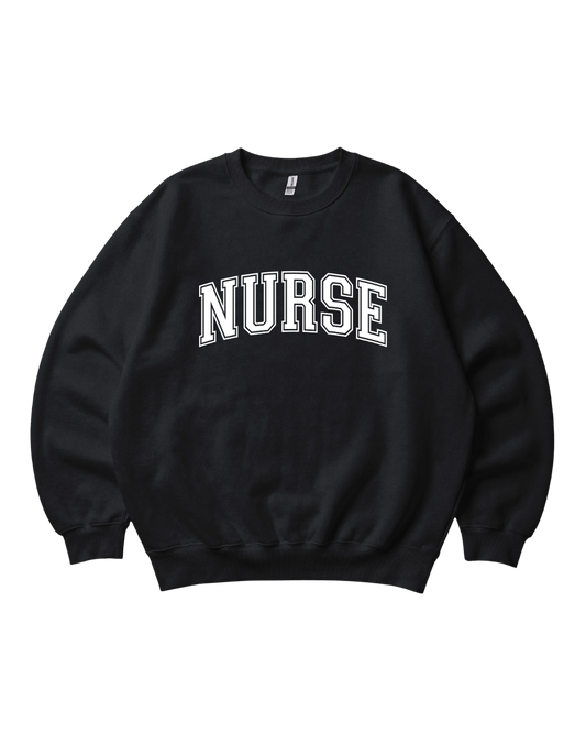 Nurse College Font Crewneck Sweatshirt Unisex