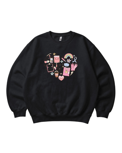 Healthcare Heart Crewneck Sweatshirt