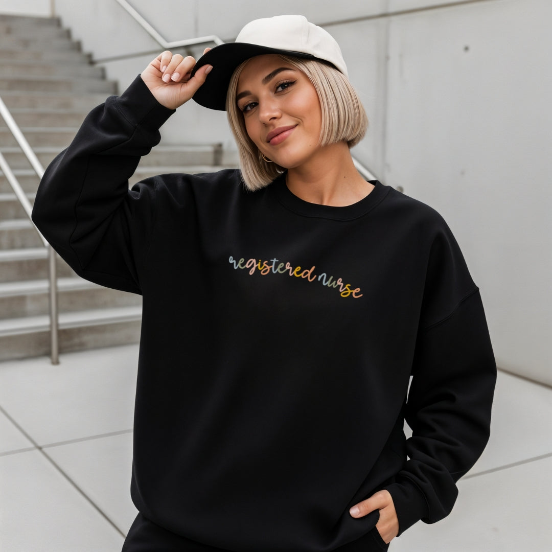 Registered Nurse Colorful Sweatshirt Unisex