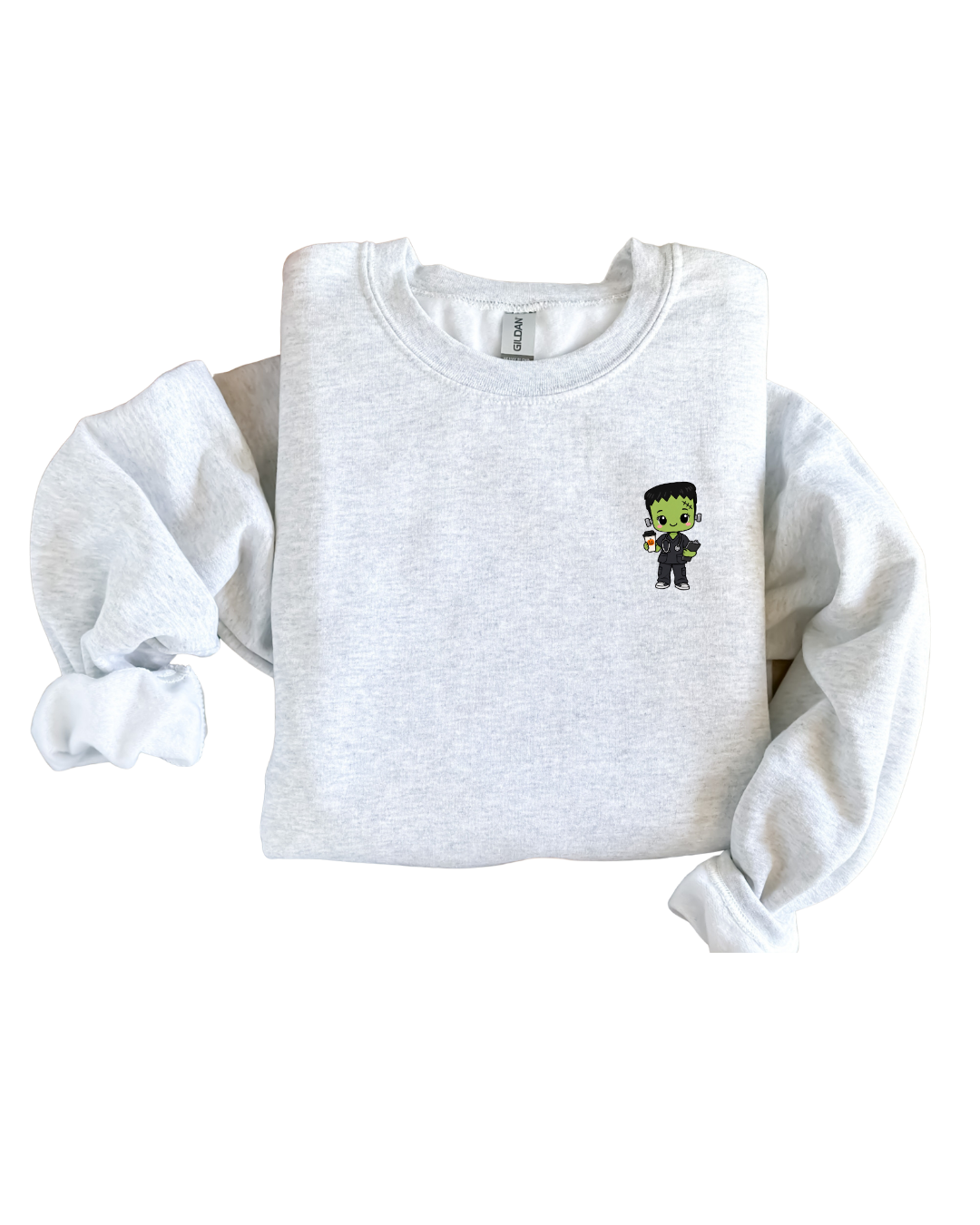 Halloween Special Cute  Frankenstein Crewneck Sweatshirt Unisex