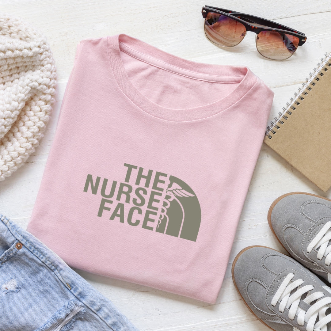 The Nurse Face T-shirt with Grey Design Unisex