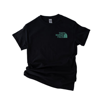The Nurse Face Teal Left Chest Unisex Tee