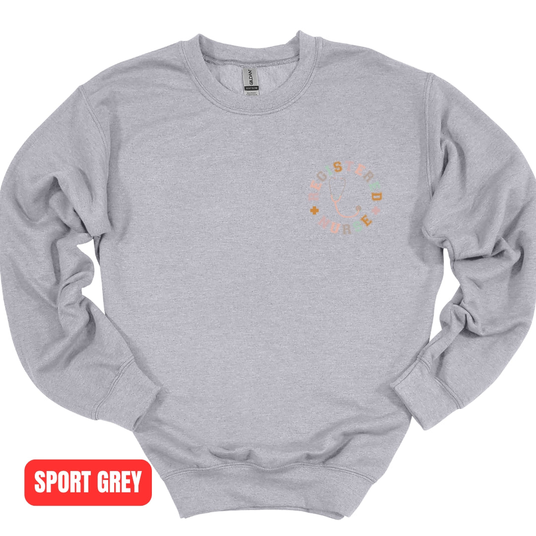 Registered Nurse Circular with Stethoscope Sweatshirt Unisex