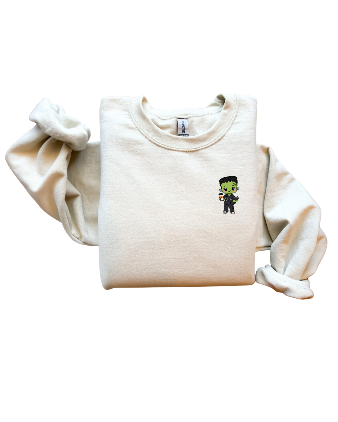Halloween Special Cute  Frankenstein Crewneck Sweatshirt Unisex